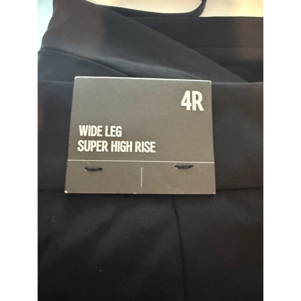 Express Black Wide Leg Super High Rise Pleated Dress Pants size 4 NWT - Picture 5 of 8
